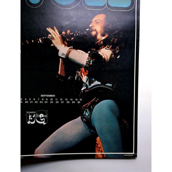 Jethro Tull Band Poster Original 1975 Prog Art Rock Music 22" Wall Art UNUSED - Picture 3 of 6